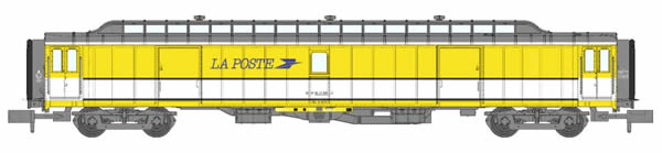 REE Modeles NW-129 - POSTAL CAR OCEM 21,6 m  PEZ Yellow and White Era IV-V